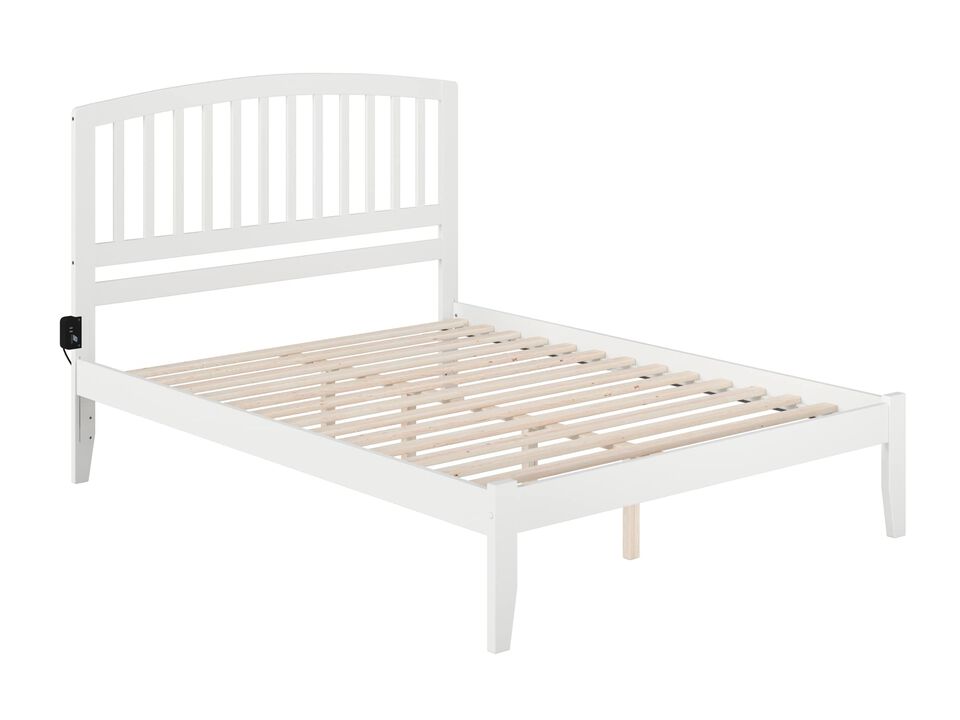 Atlantic FurnitureAtlantic Furniture AR8841002 Richmond Platform Bed with Open Foot Board, Queen, White