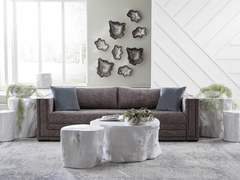 Log Small White Stool image number 1