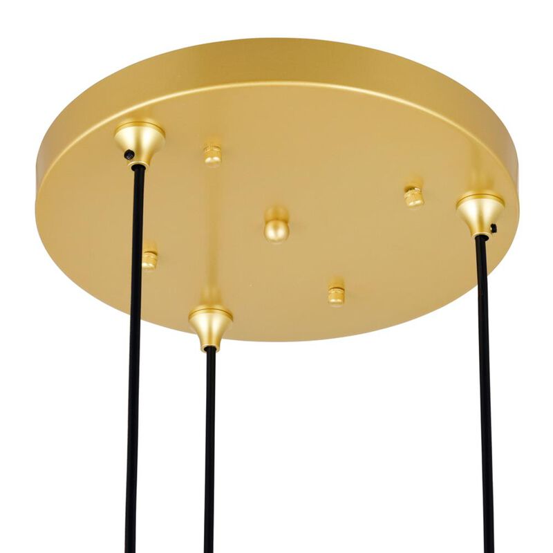 Da Vinci 3 Light Multi Light Pendant With Brass Finish