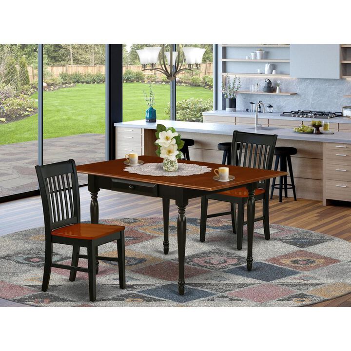 Dining Room Set Black & Cherry