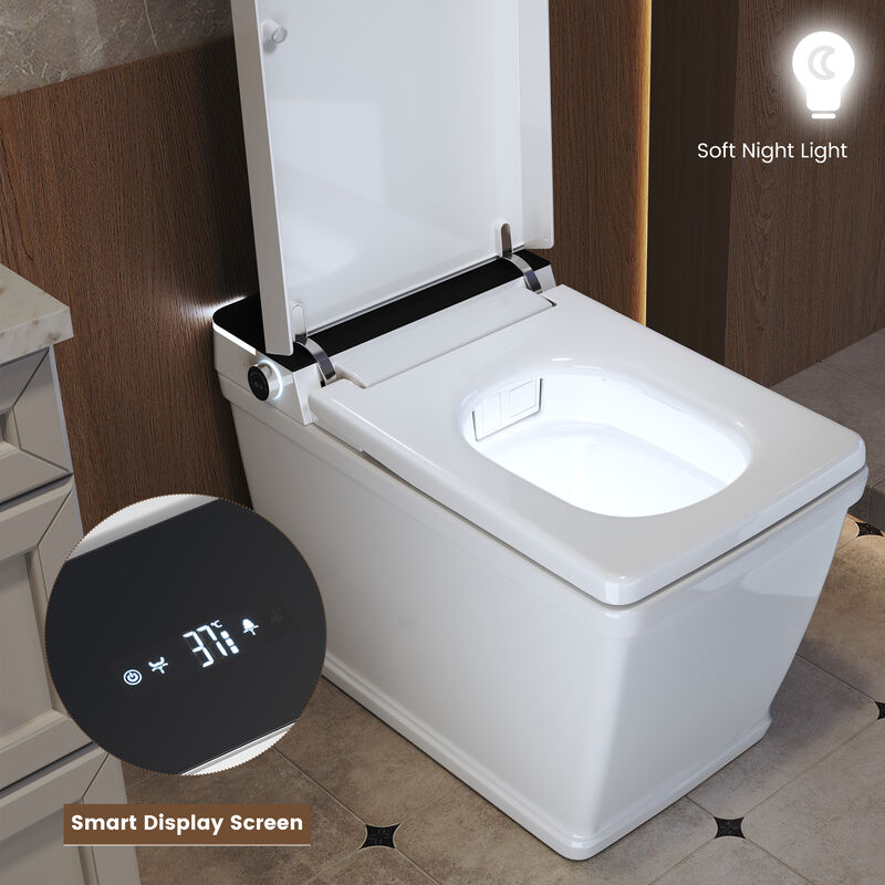 Smart Toilet with Wide Seat, Large Bowl, Remote Control and Instant Heating image number 6