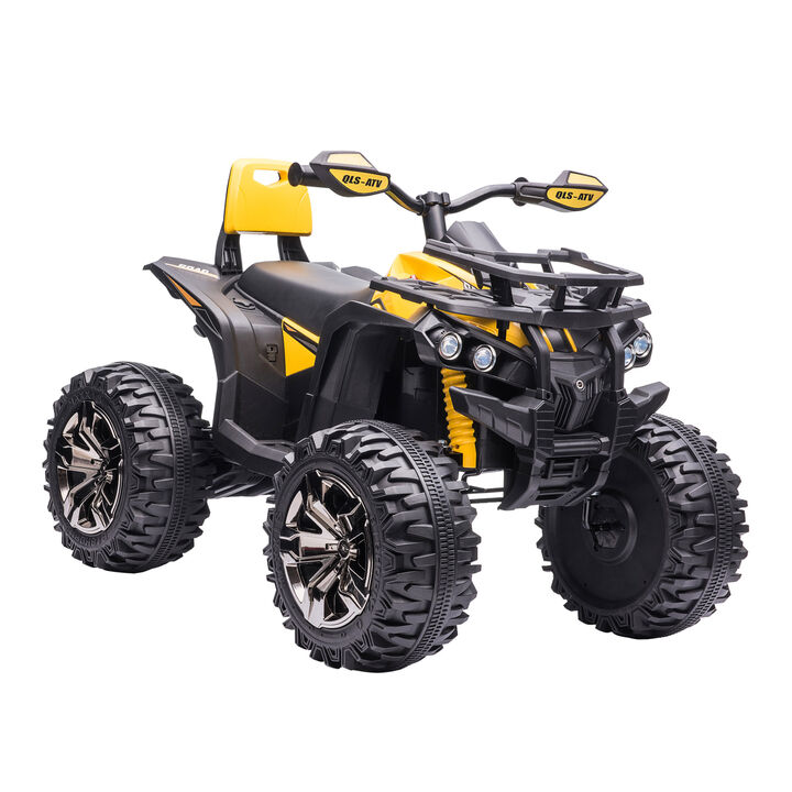 BreeBe 12V 4 Wheeler Kids ATV with Music, Headlights