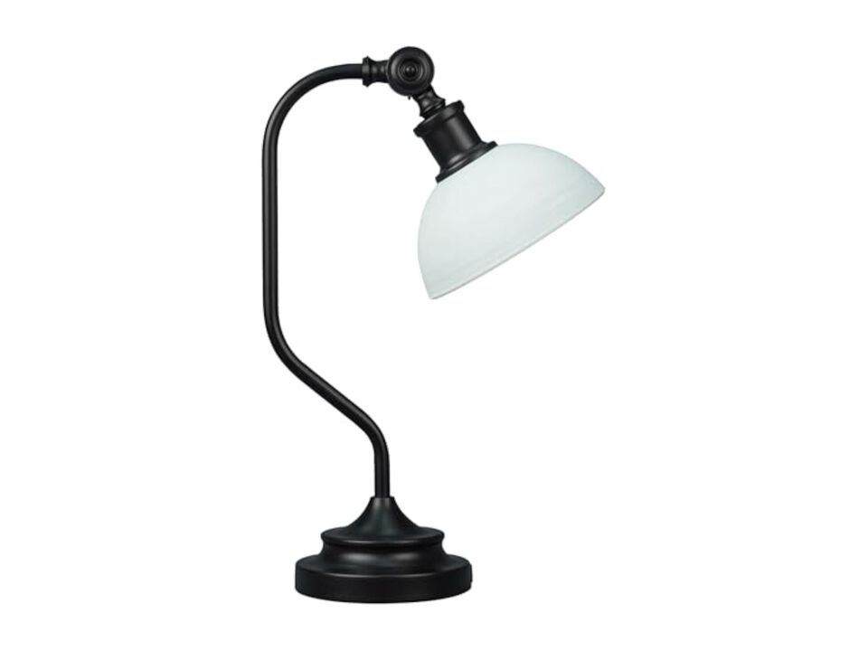 Rechargeable Cordless LED Vintage Glass Table Lamp For Nightstand Bedside Desk