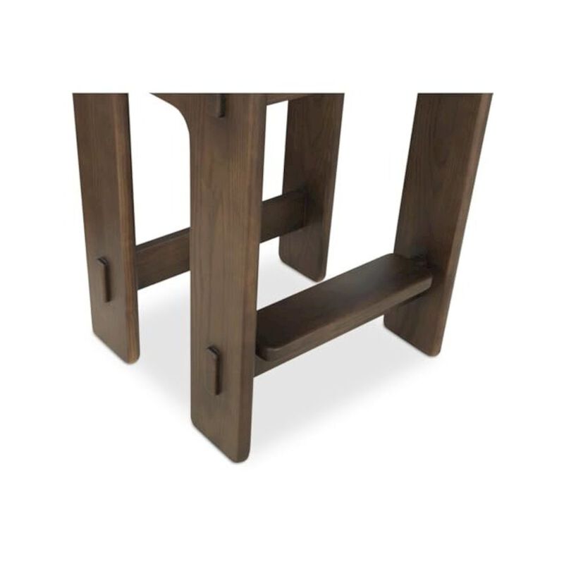 Starlight Canyon Home Oak Counter Stool Upholstered Backless Seat Minimalist Bar Stool Design image number 4