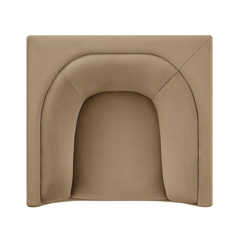 Hilda Curved Back Performance Velvet Armchair image number 7