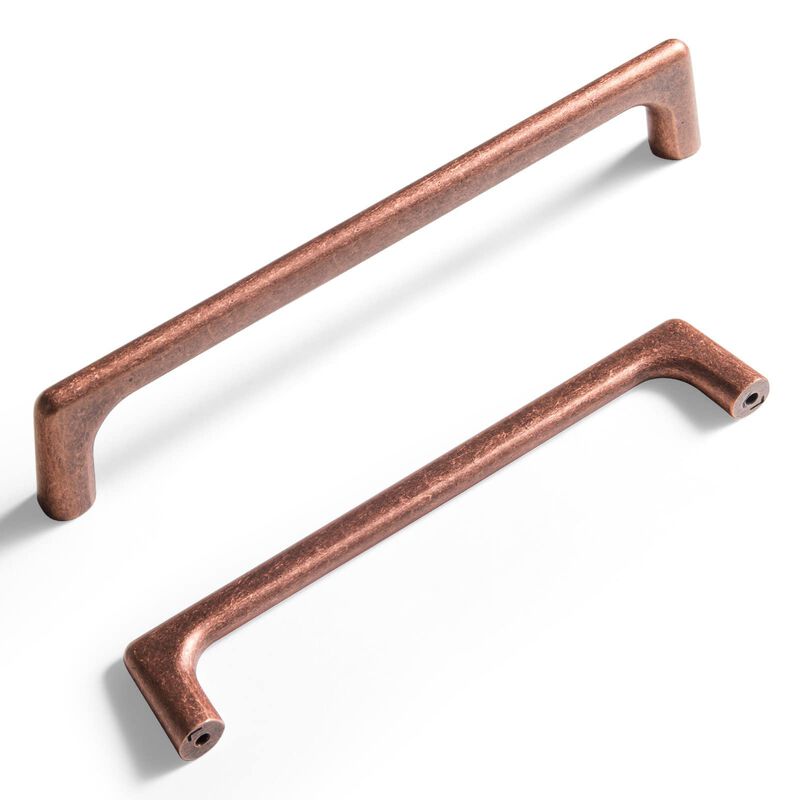 Goo-Ki 6.3''(160mm) Antique Copper Cabinet Pulls,Retro Zinc Alloy Cabinet Pulls for Drawer,Cupboard, Wardrobe,6 Pack
