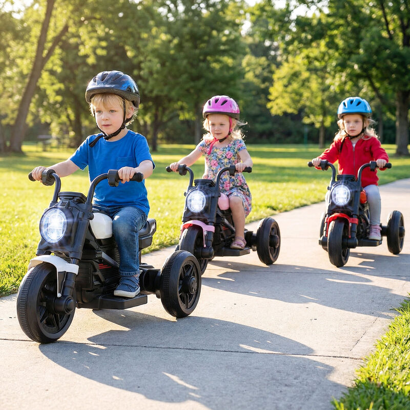 6V Kids Ride On Motorcycle with Music and LED Headlight for Yard and Garden image number 3