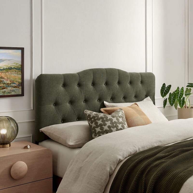 Annabel Premium Linen Blend Full Headboard image number 6