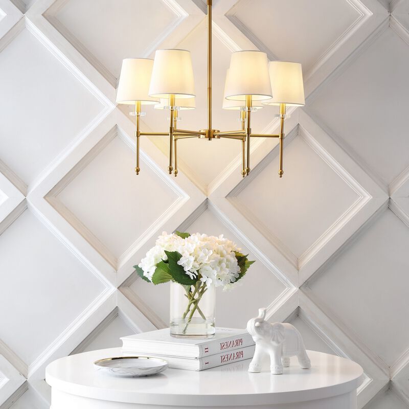 Cillian 6-Light Mid-Century Modern Iron LED Chandelier