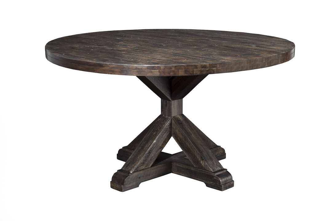 Newberry Round Dining Table, Salvaged Grey