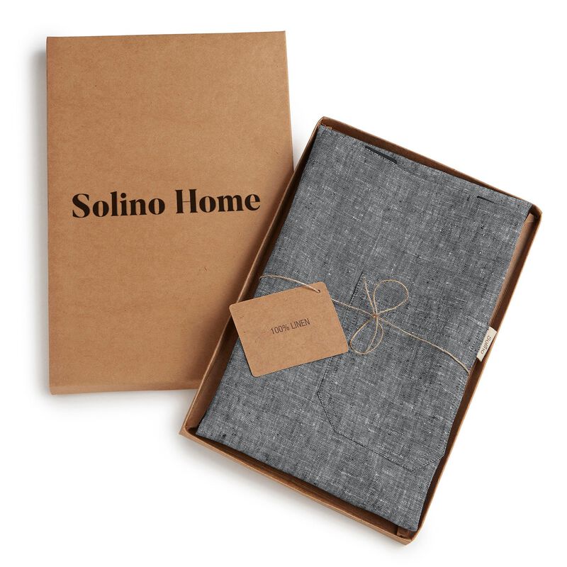 Solino Home 100% Pure Linen Linen Apron - Kitchen Linen image number 3