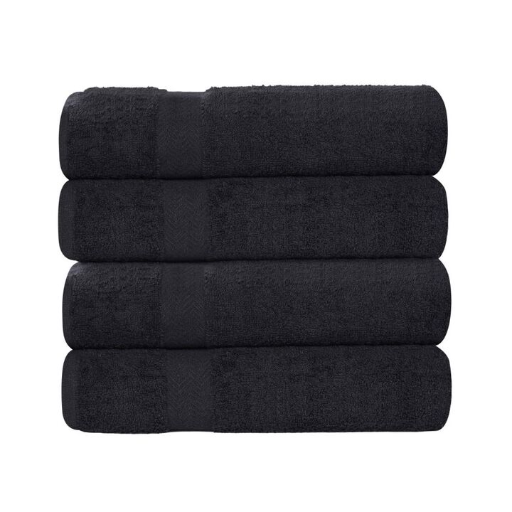4-Piece Cotton Towel Set for Bathroom, Ultra Absorbent and Fast Drying