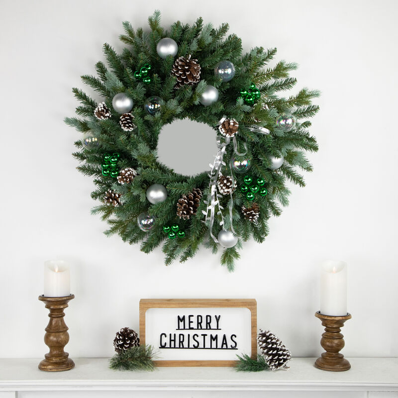 6.75" Green Shatterproof Ball Ornament Christmas Pick image number 2