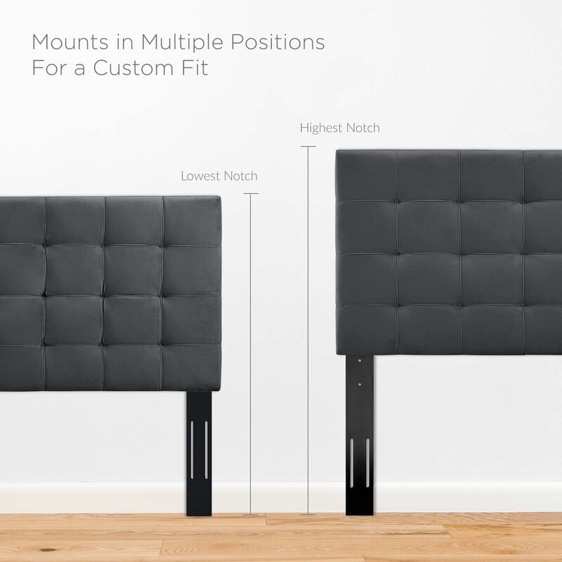 Modway - Paisley Tufted Full / Queen Upholstered Performance Velvet Headboard image number 4