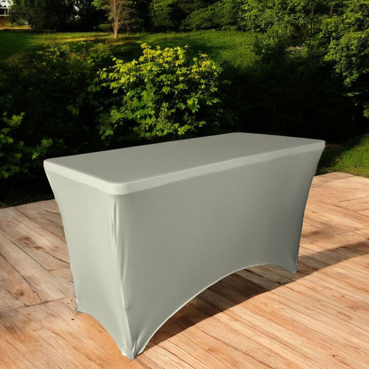 Stretch Fit Rectangular Spandex Tablecloth for Parties and Dining Tables