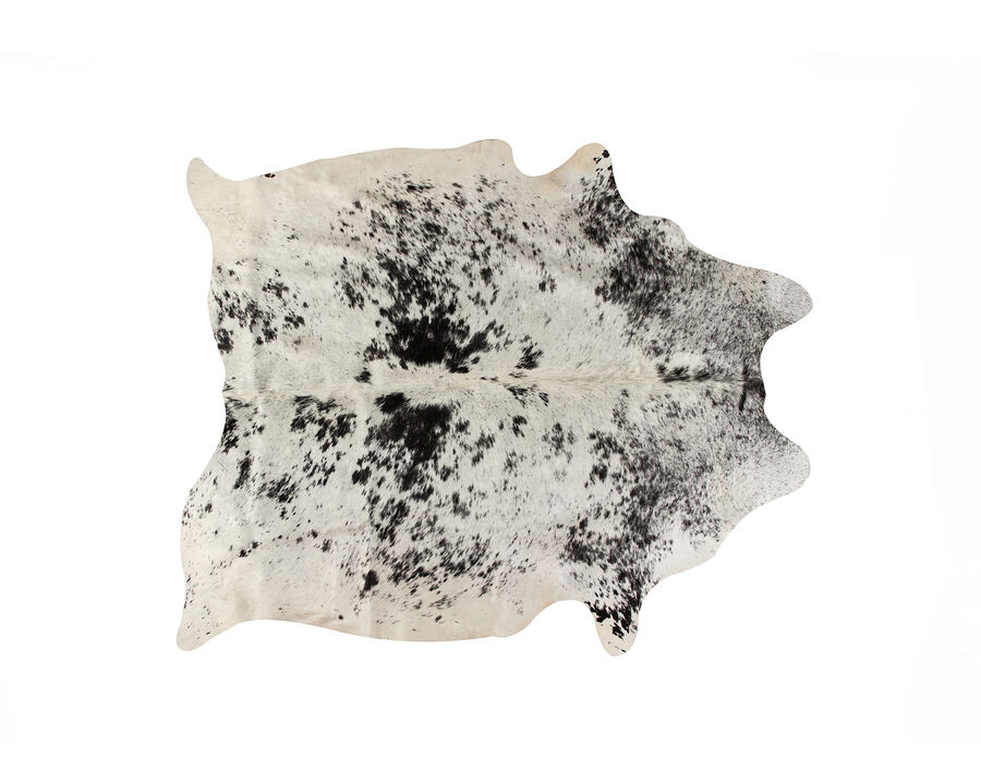 HomeRoots Cowhide Hand Knotted Area Rug