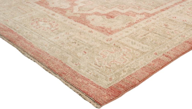 Pasargad Home Turkish Oushak Hand-Knotted Wool Runner- 2'11" X 12' 9" image number 2