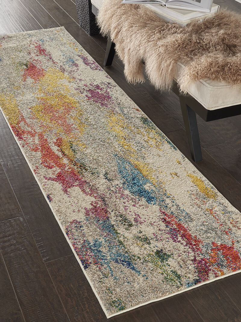 Celestial CES12 Ivory/Multicolor 2' x 6' Rug