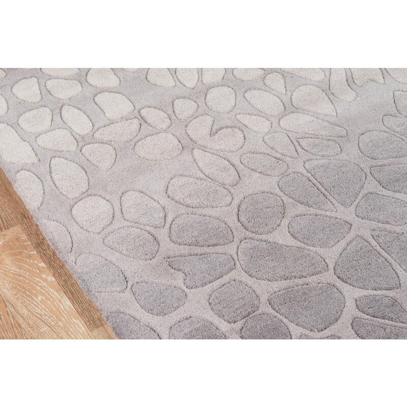 Momeni Contemporary Rectangle Area Rug, Silver, 3'6 X 5'6