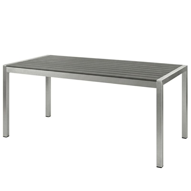 Aluminum Outdoor Dining Table with Sturdy Frame and Elegant Design image number 0