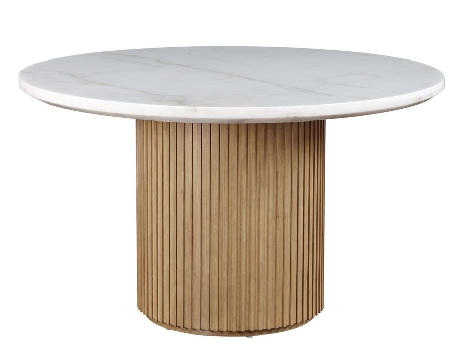 Colvin 52" Marble Dining Table in Toffee