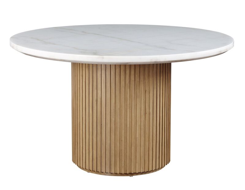 Colvin 52" Marble Dining Table in Toffee image number 0