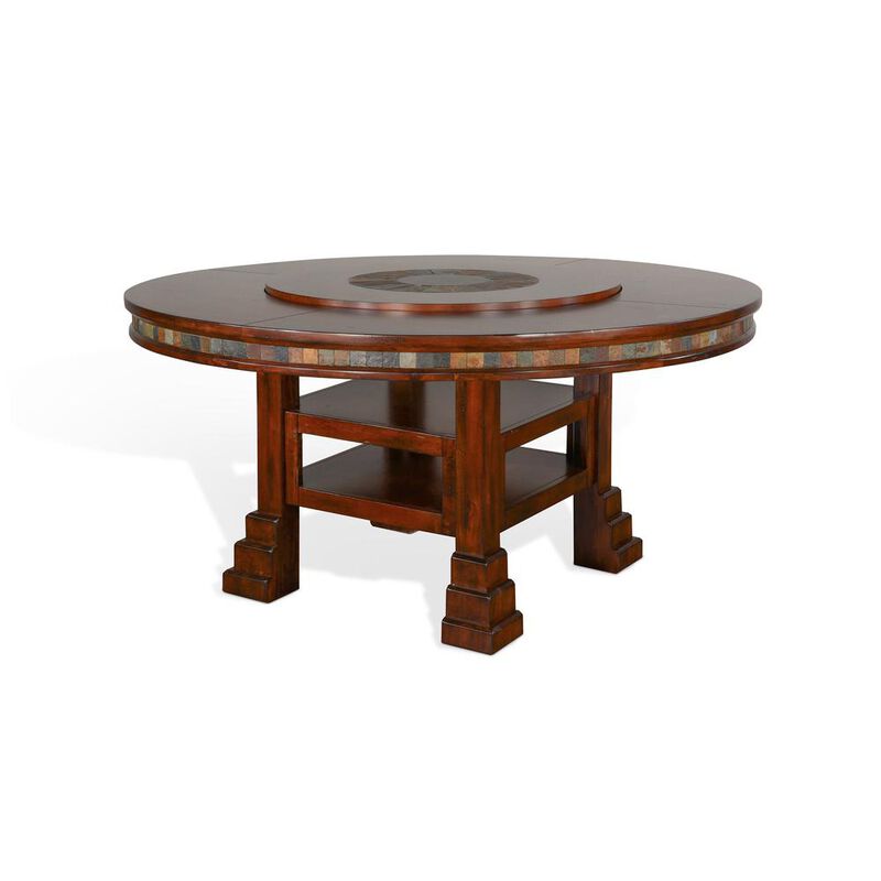 Sunny Designs Santa Fe 60R Table with Lazy Susan