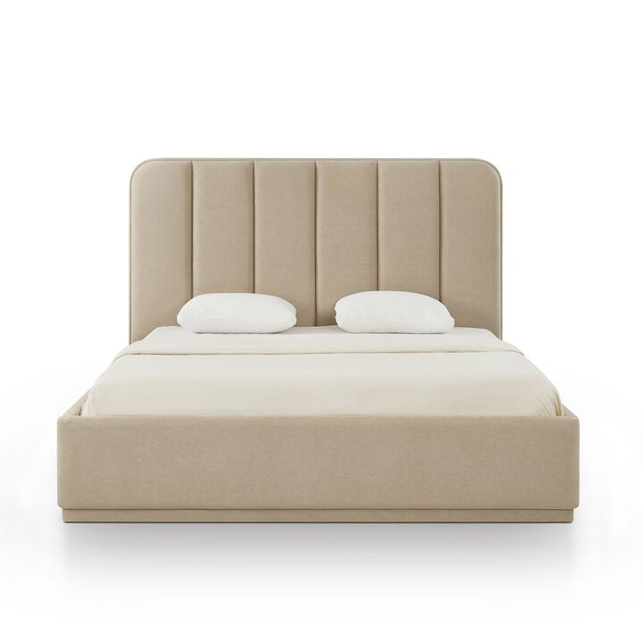 Parker Cream Chenille King Bed
