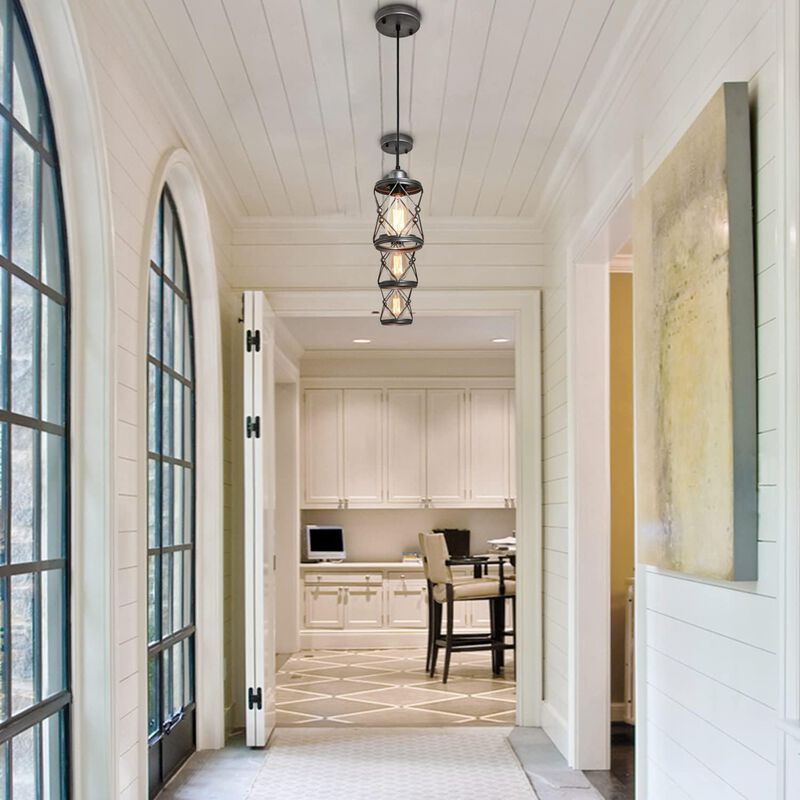 Industrial Pendant Lighting for Kitchen Island, Dining Room, and Bedroom