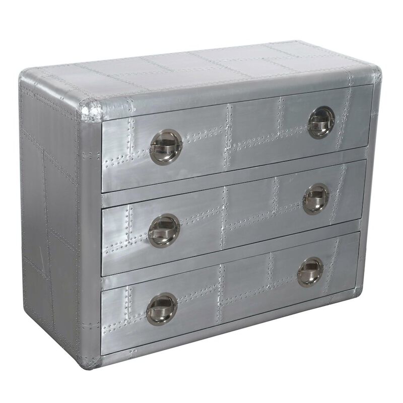 Alex Hamilton Pilot 3-Drawer Chest with Hatch pulls