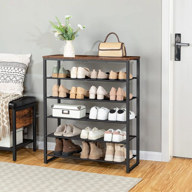 6-Tier Shoe Storage Rack for 18-24 Pairs, Home Shoe Organizer image number 1