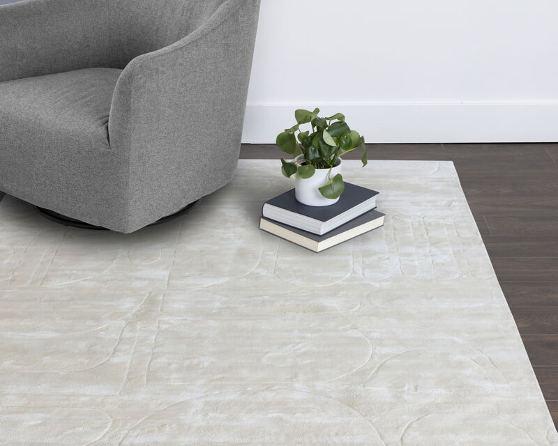 Basil Cream / Ivory 9' X 12' Hand-loomed Rug image number 2