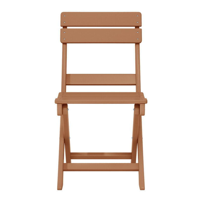 WestinTrends HDPE Outdoor Patio Modern Folding Dining Chair