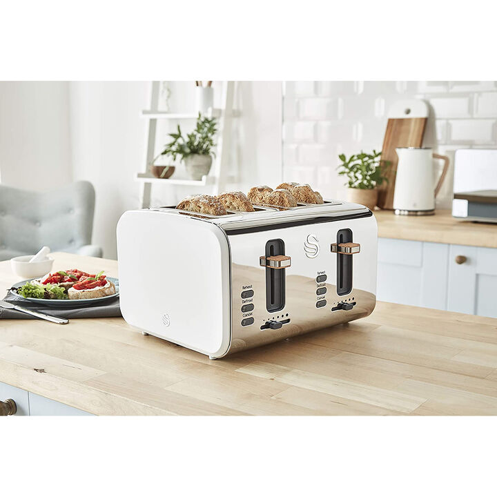 Swan - Nordic Collection 4 Slice Toaster, 1500W