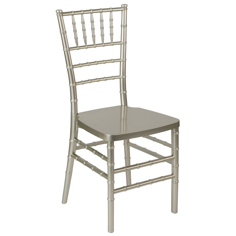 Flash Furniture HERCULES PREMIUM Series Champagne Resin Stacking Chiavari Chair