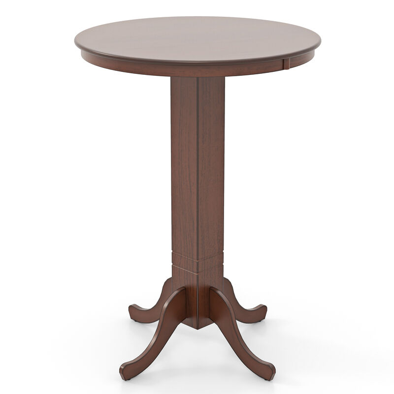 Round Dining Table with Pedestal Base for Elegant and Space-Saving Dining Room Design