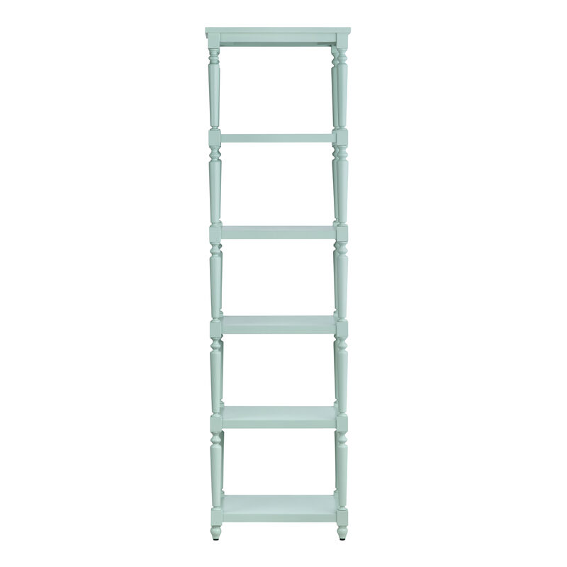 Evermore 5 Shelf Turquoise Etagere image number 3