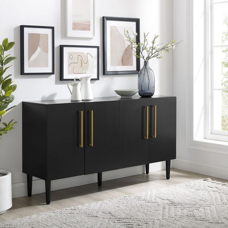 Crosley Furniture Everett Sideboard Matte Black