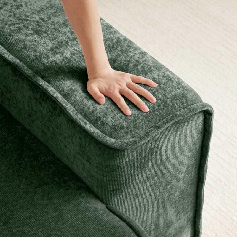 Glaquu Velvet Loveseat image number 6