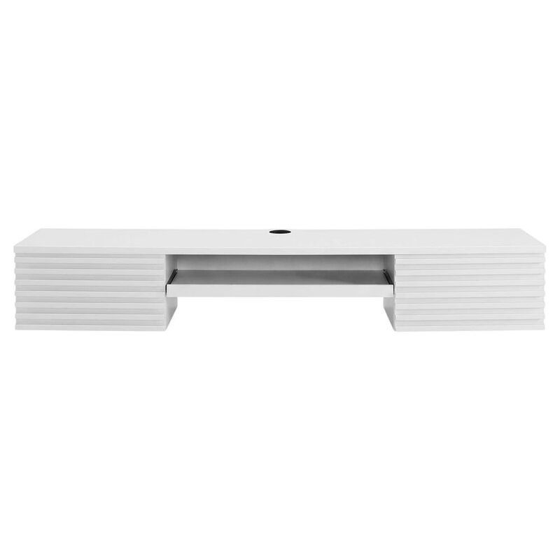 Wall Mount Wood Office Desk in Modern Design for Computer Workstations image number 1