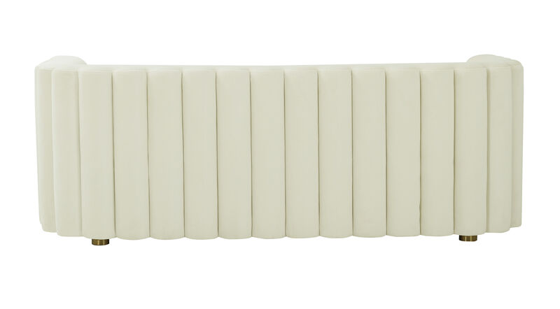 Callie Black Velvet Sofa.