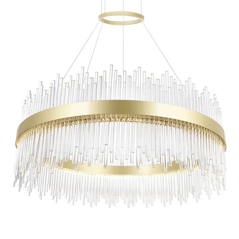 CWI Lighting Genevieve LED Chandelier With Medallion Gold Finish