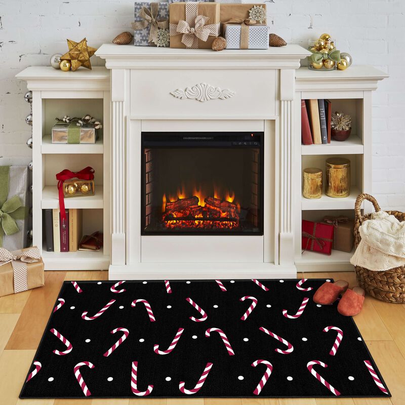 Prismatic Candy Canes Bath and Kitchen Mat Collection image number 2
