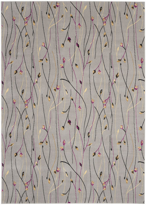 HomeRoots Floral Power Loom Area Rug