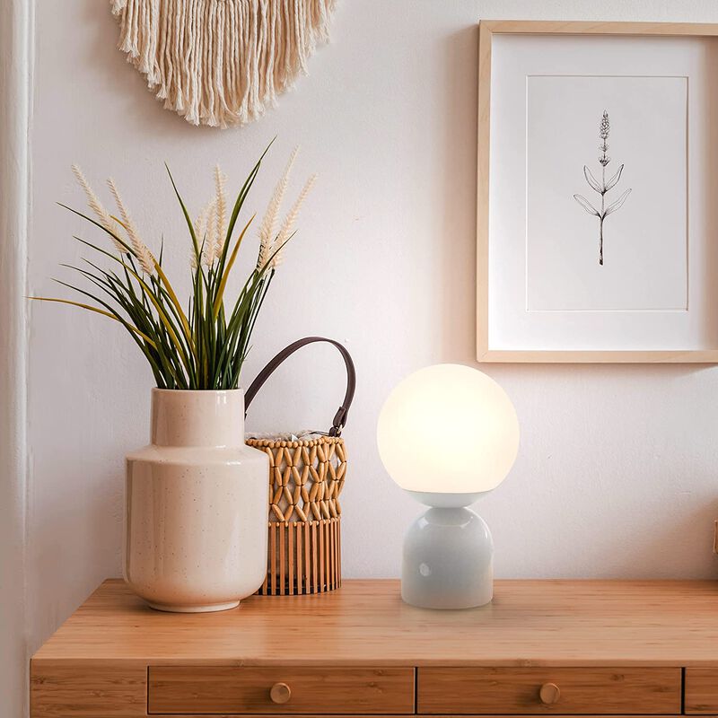 Mila Black Marble LED Table Lamp image number 2