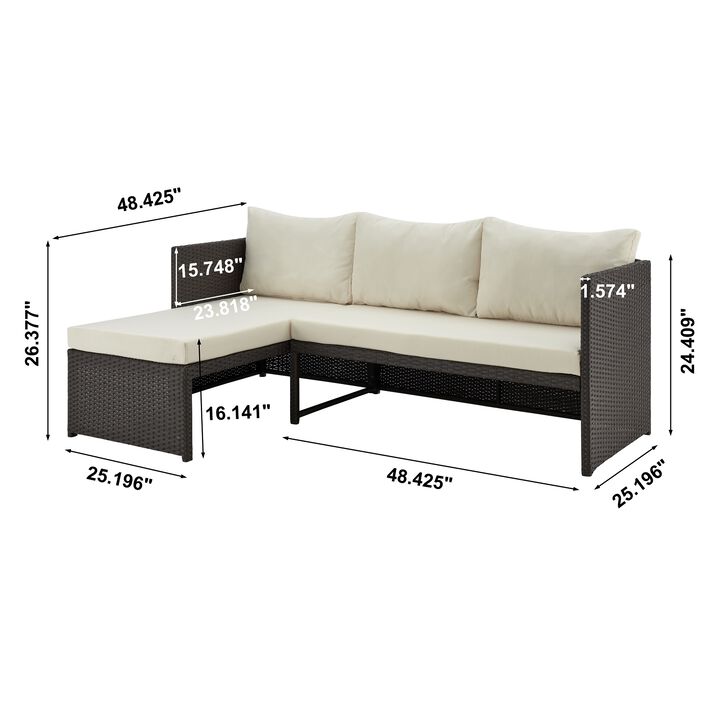 Menton Cream Patio Set