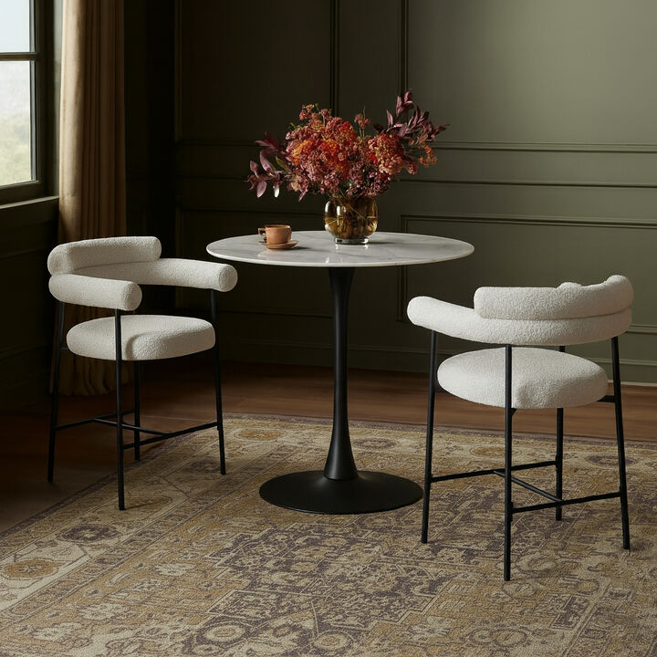 Meridian Furniture Tulip Matte Black Counter Height Table