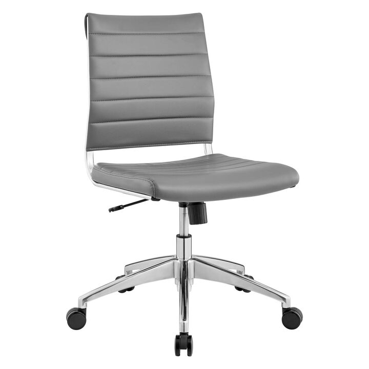Modway Furniture - Jive Armless Mid Back Office Chair Gray
