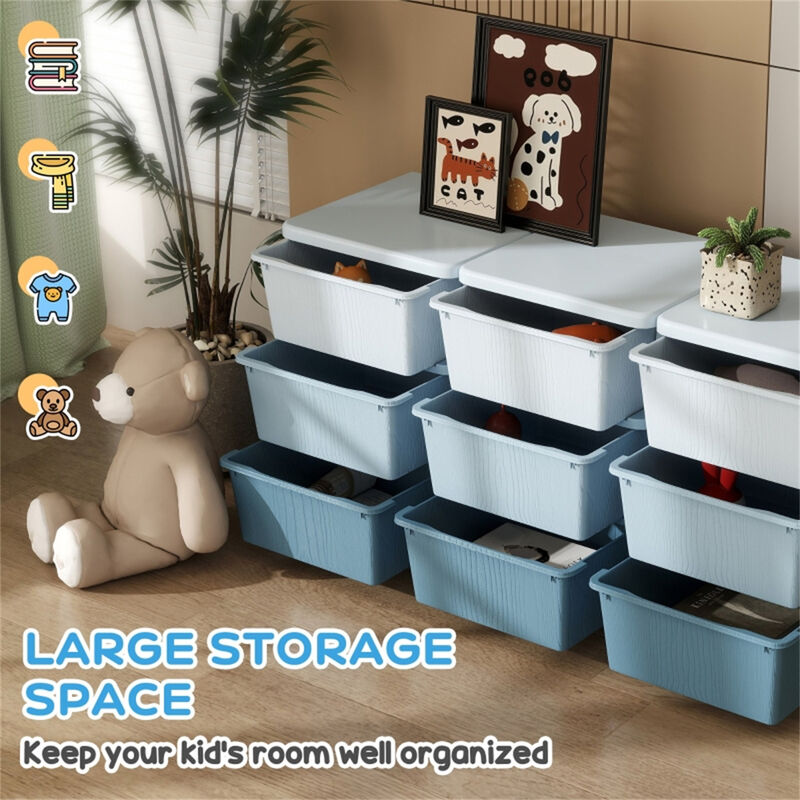 Clothes & Toy Cubby Storage Versatile Organizer for Kids&rsquo; Room & Closet