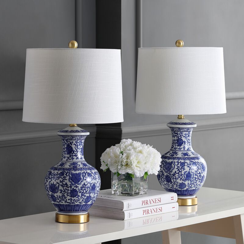 Jennifer Ceramic/Metal LED Table Lamp